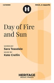 Day of Fire and Sun SSAA choral sheet music cover Thumbnail